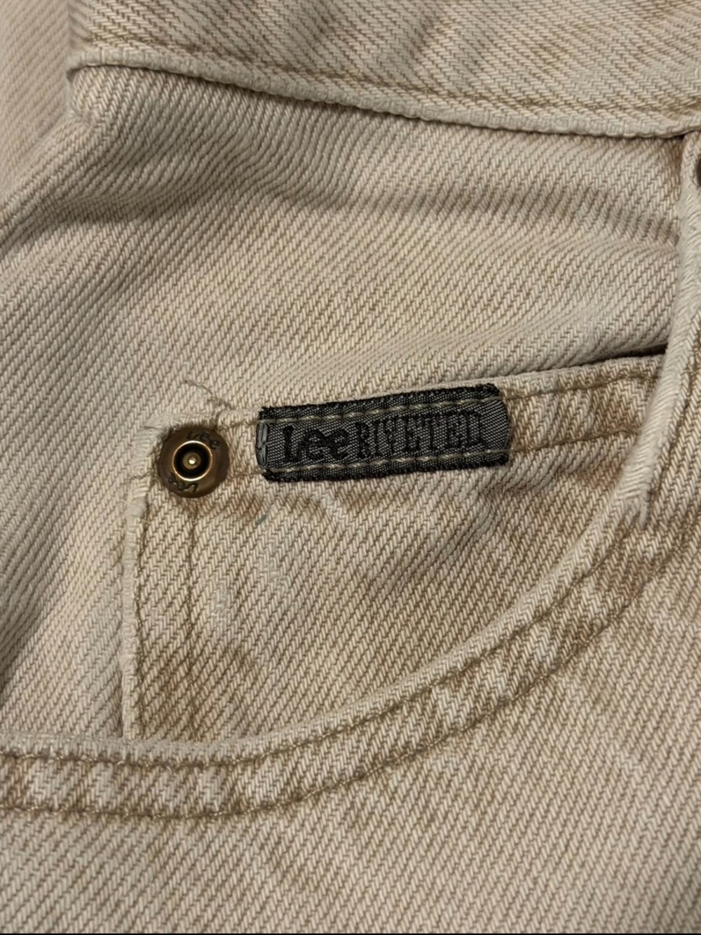 Riveted Lee Women’s Beige/Tan High Waisted Jeans